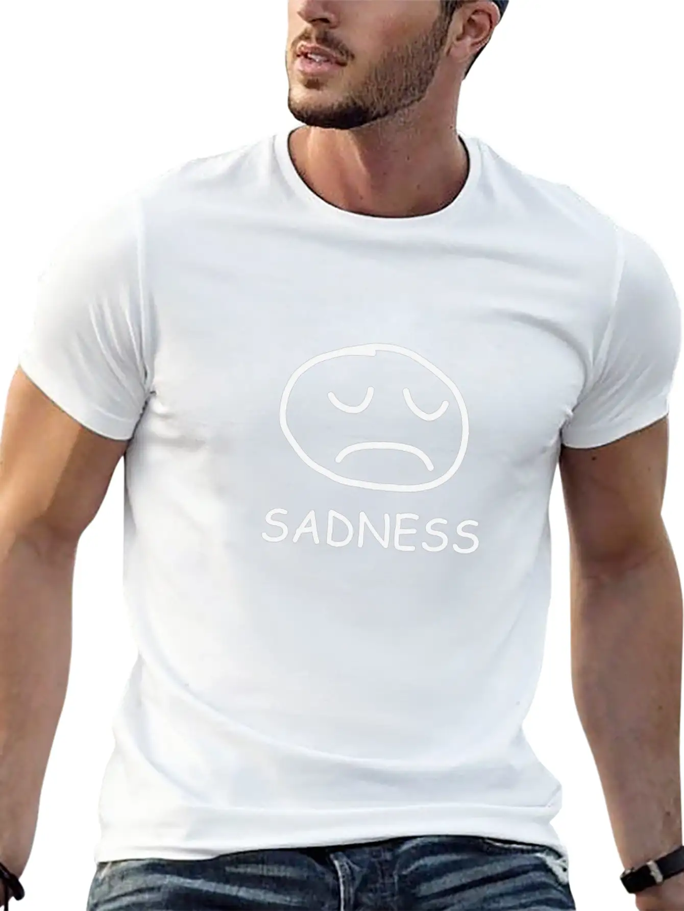 Sadness Casual Graphic T-Shirt – Simple And Comfortable Daily Wear