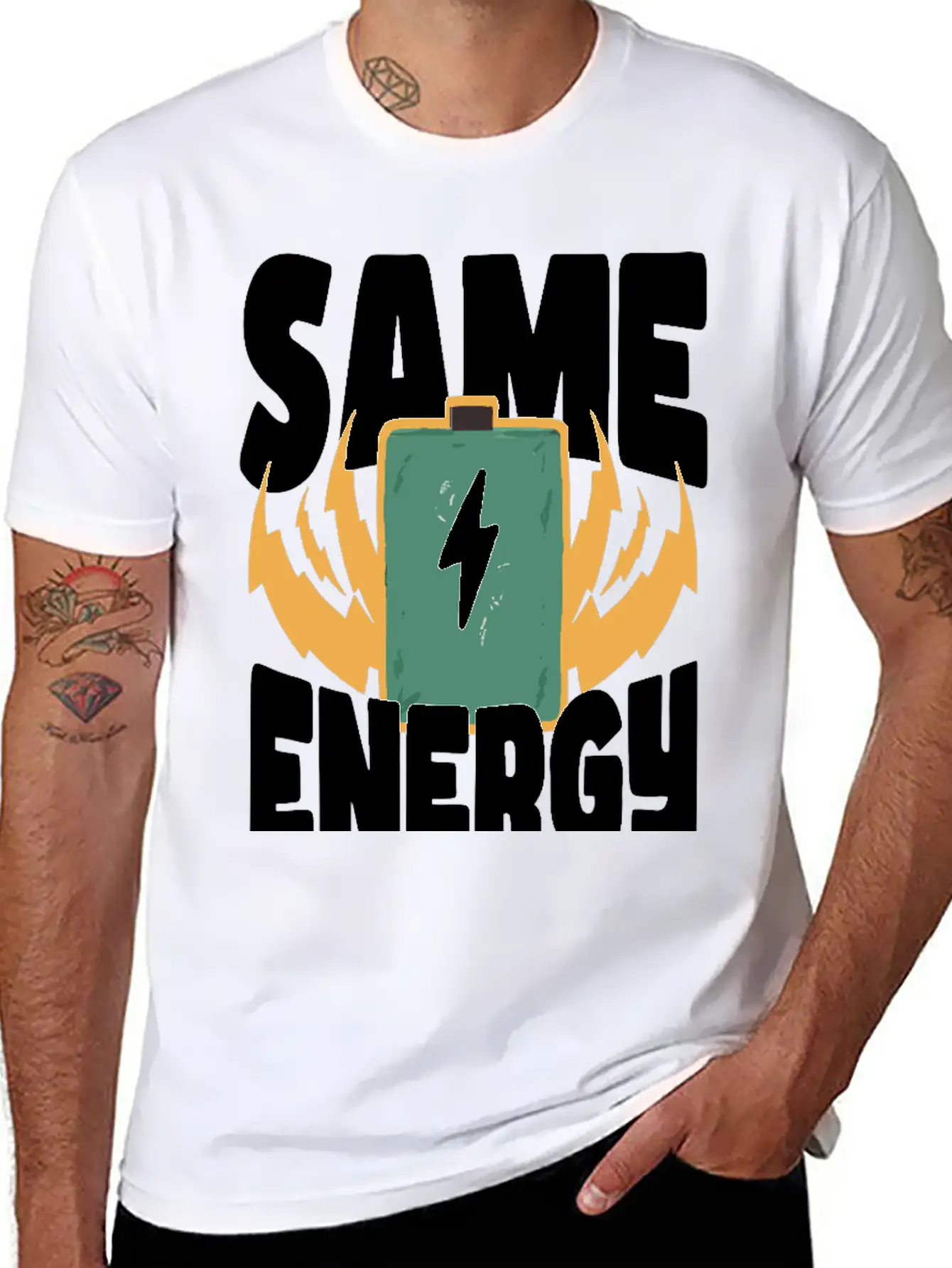 Same Energy – Perfect Match Casual Graphic T-Shirt – Simple And Comfortable Daily Wear
