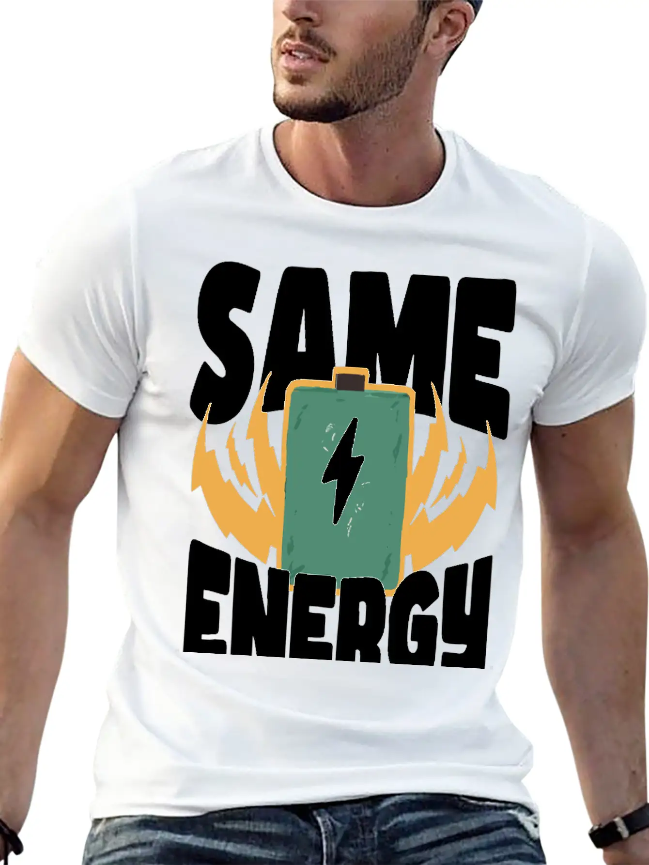 Same Energy – Perfect Match Casual Graphic T-Shirt – Simple And Comfortable Daily Wear