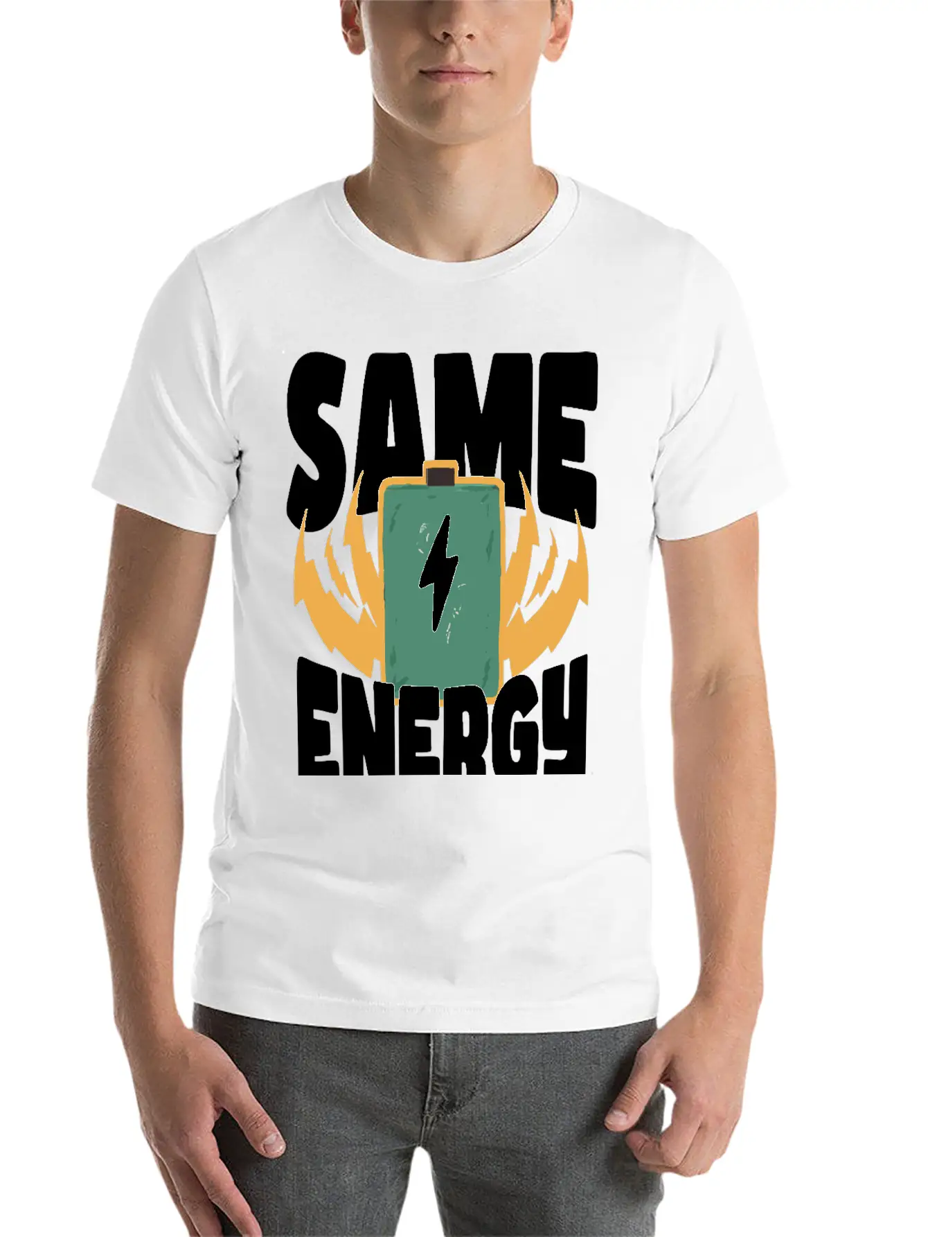 Same Energy – Perfect Match Casual Graphic T-Shirt – Simple And Comfortable Daily Wear