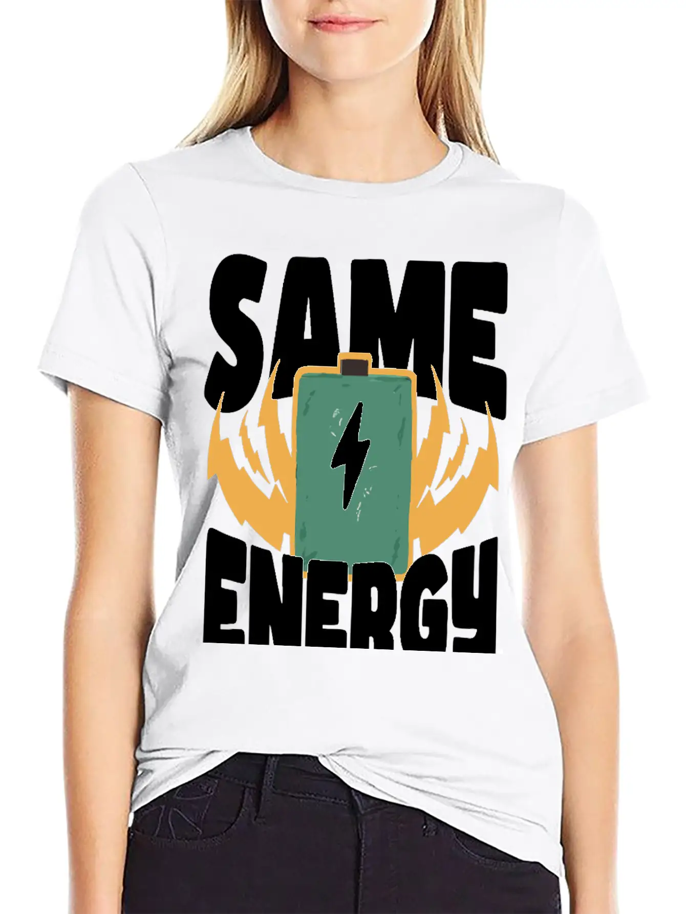 Same Energy – Perfect Match Casual Graphic T-Shirt – Simple And Comfortable Daily Wear