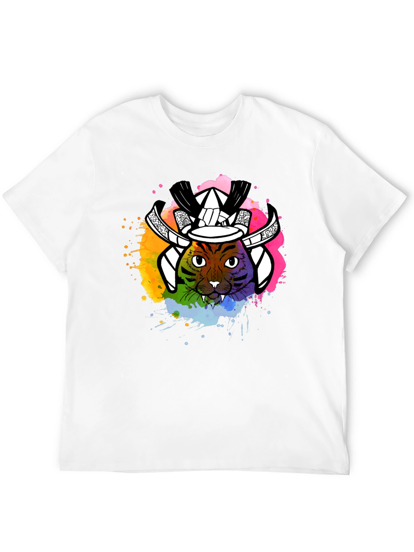 Samurai Cat T-Shirt - Unique Graphic Tee