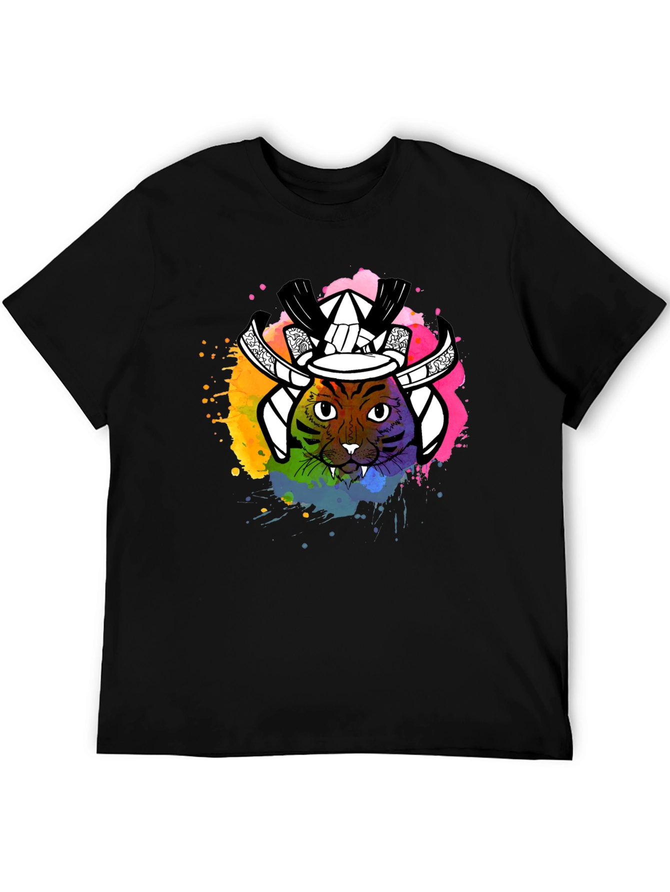 Samurai Cat T-Shirt - Unique Graphic Tee