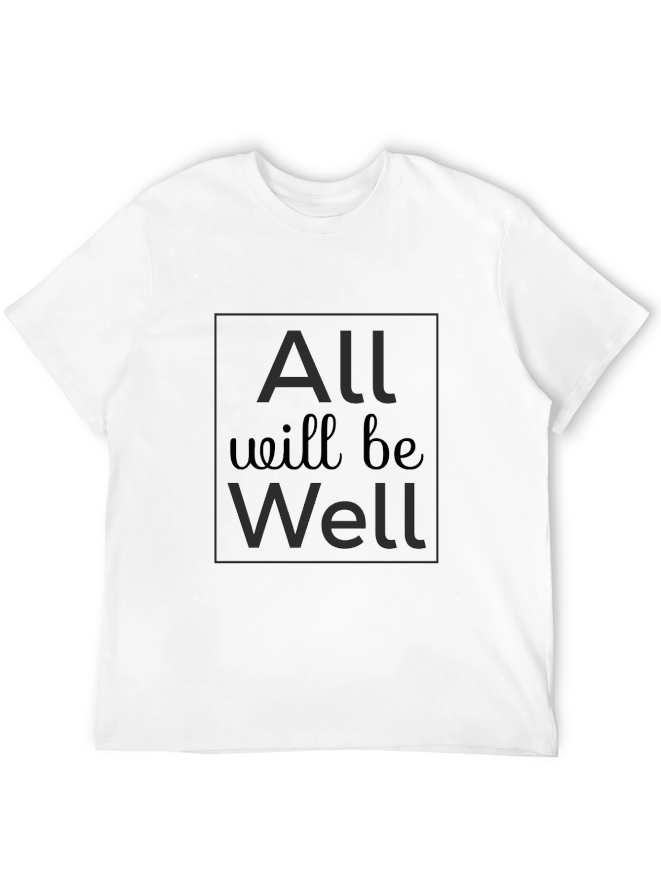 All Will Be Well Graphic Tee - Black
