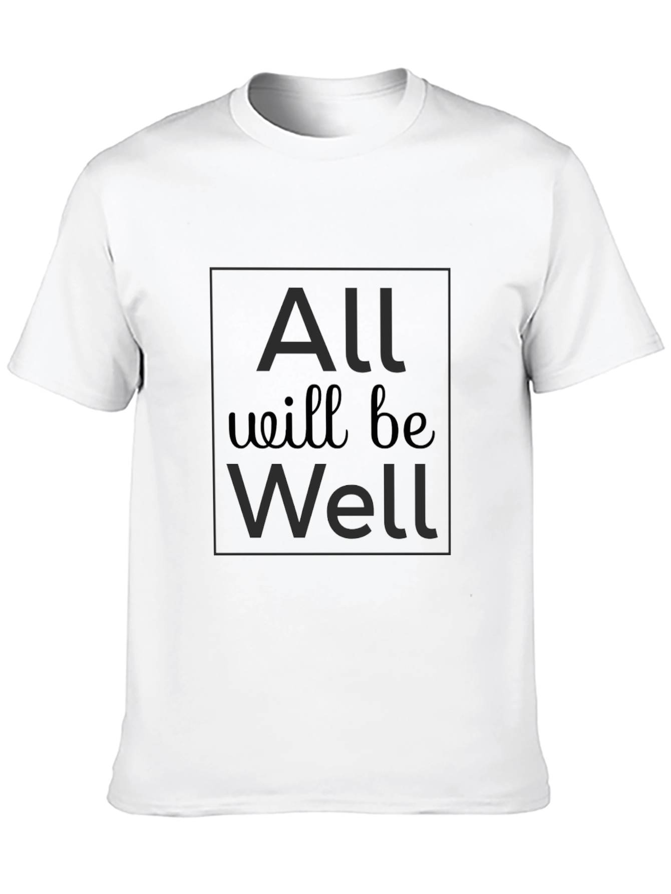 All Will Be Well Graphic Tee - Black