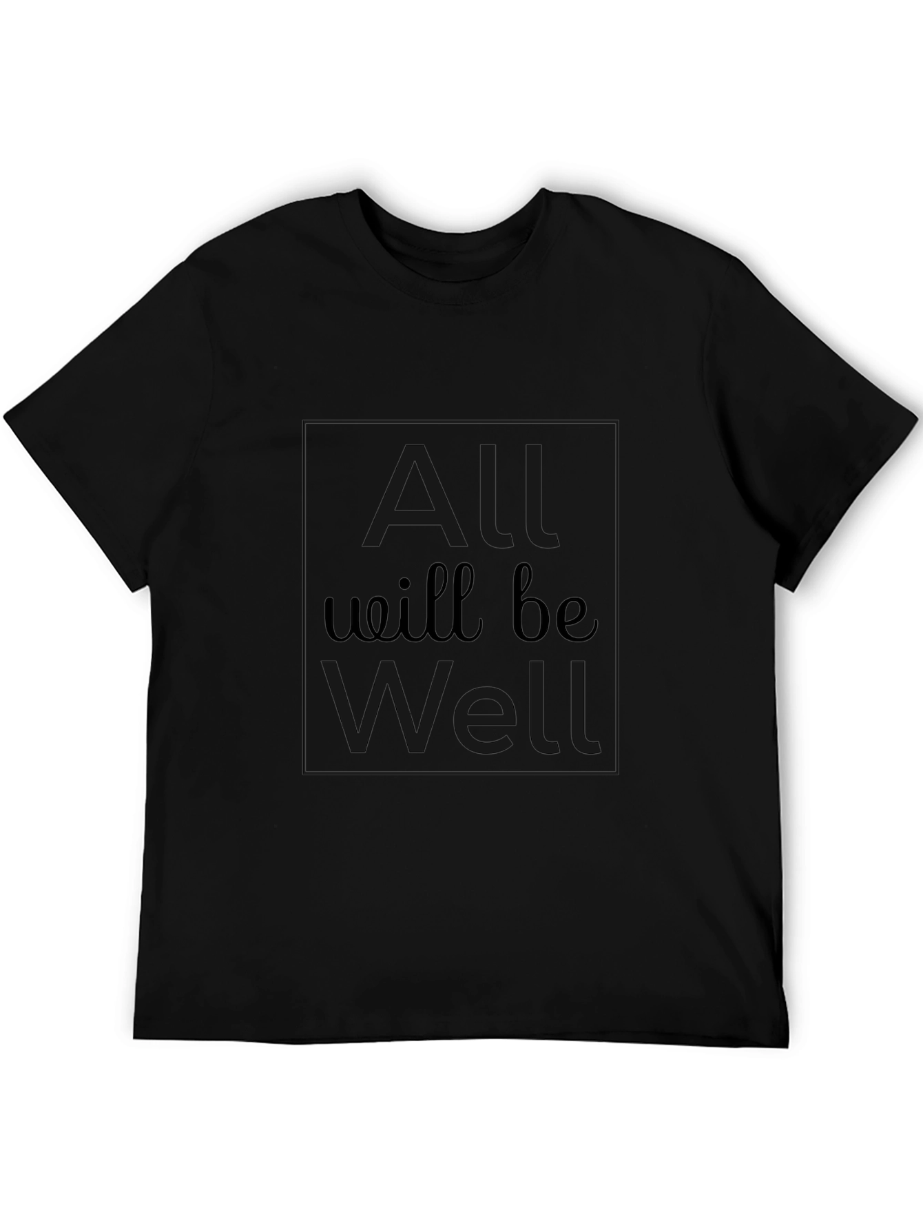 All Will Be Well Graphic Tee - Black