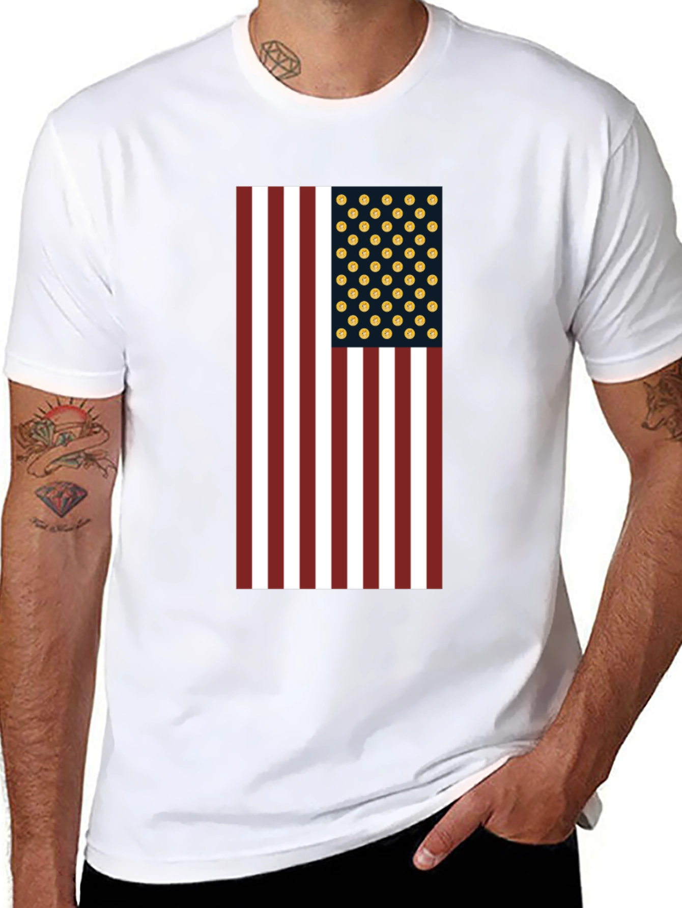American Flag Bitcoin T-Shirt