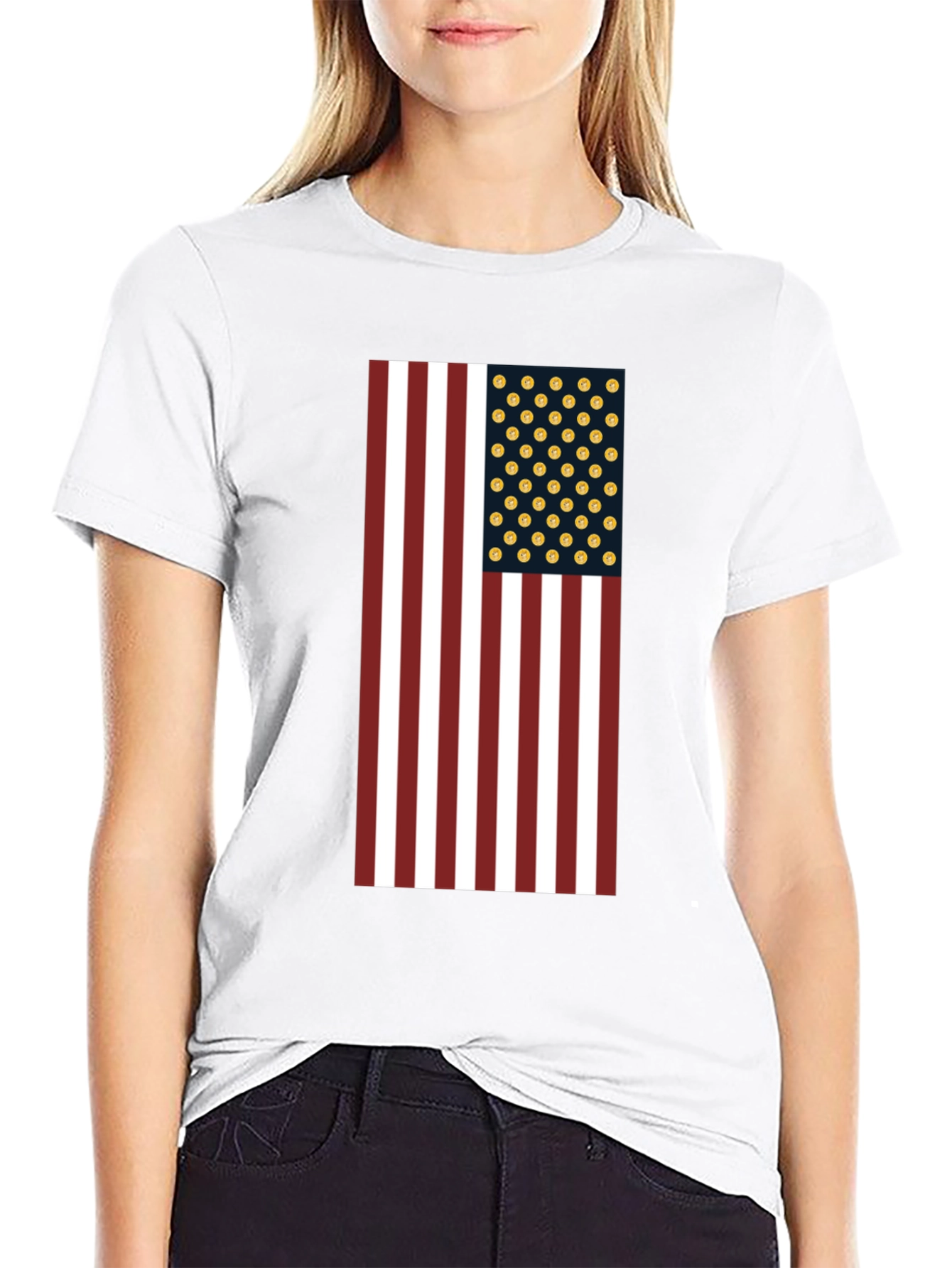 American Flag Bitcoin T-Shirt