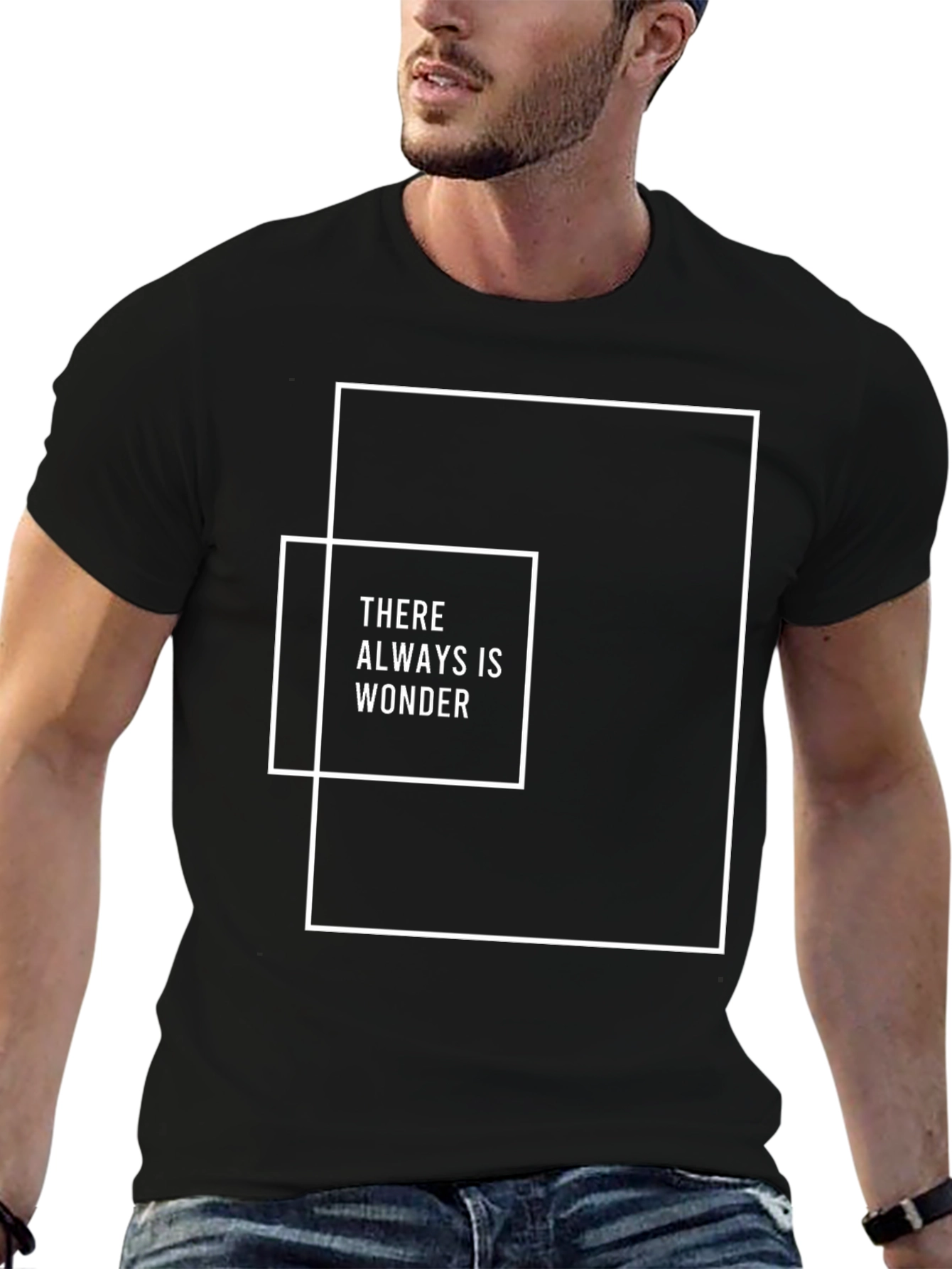 Wonder Graphic Tee - Modern Black T-Shirt