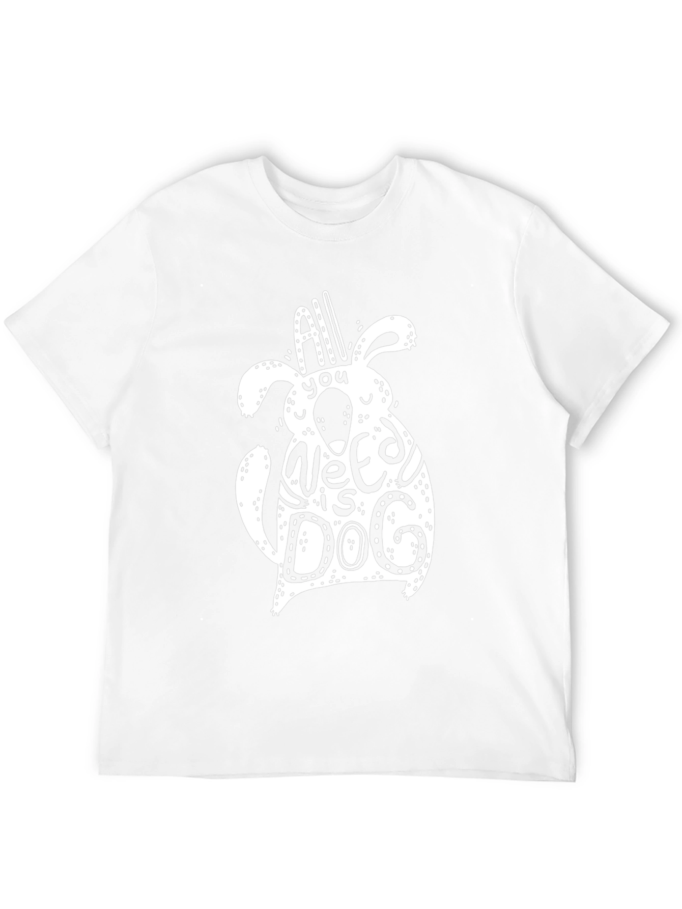 All You Need is Dog Black Graphic Tee
