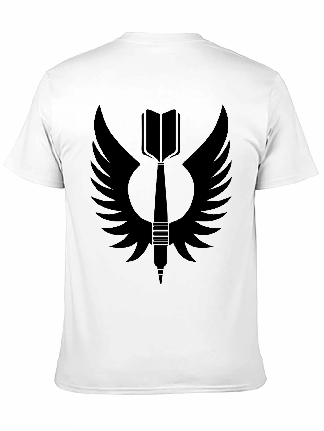 Winged Dart Graphic Tee - Stylish Mens Black T-Shirt