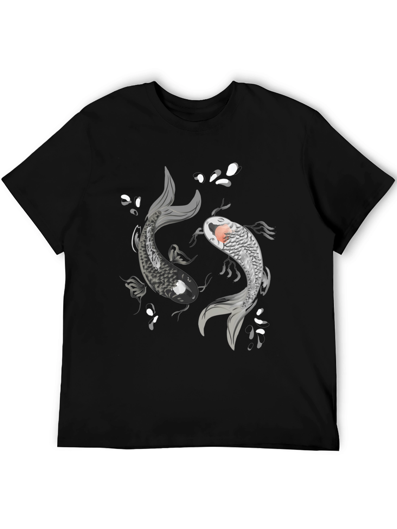 Yin Yang Koi Fish Graphic T-Shirt