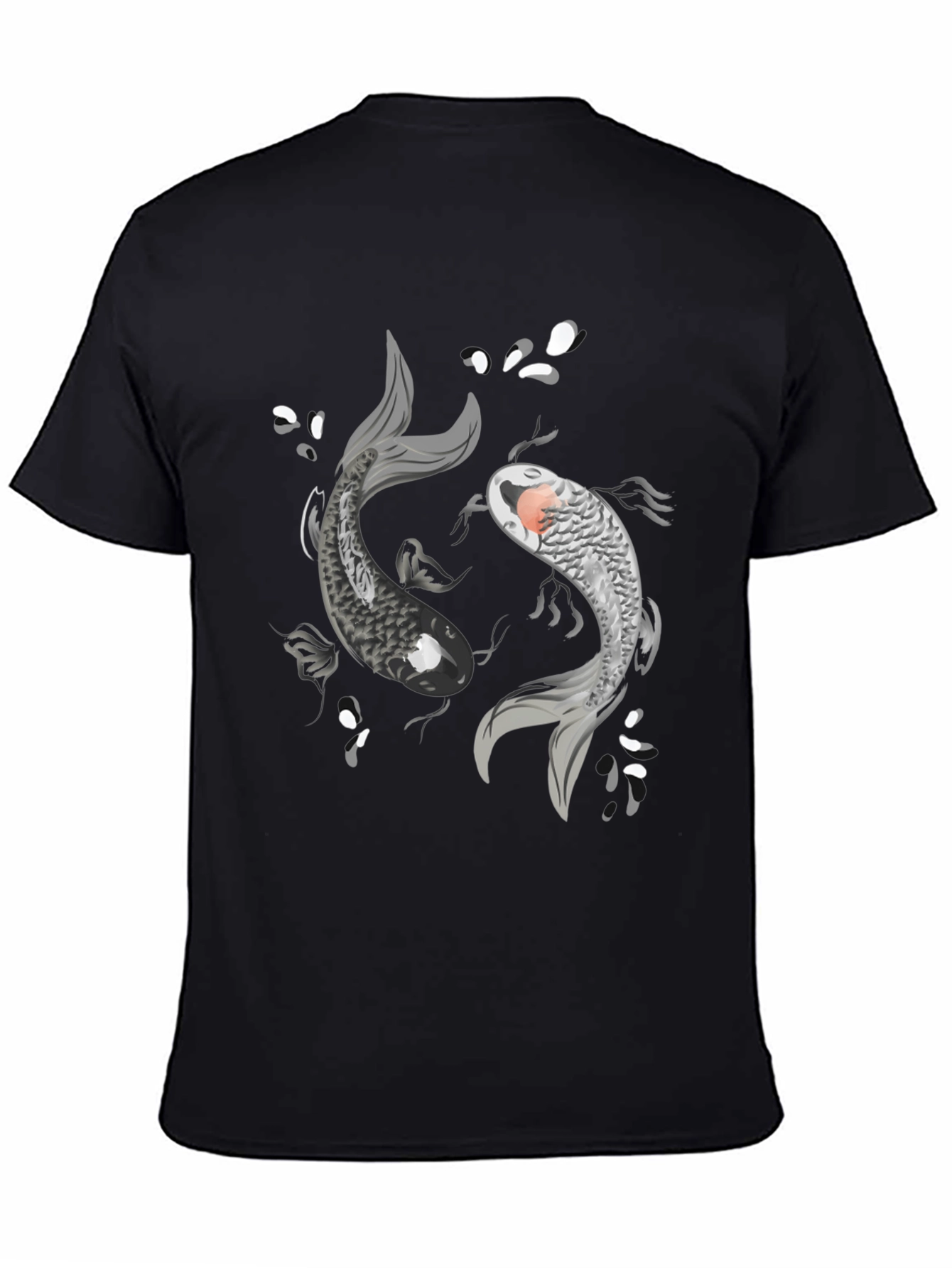 Yin Yang Koi Fish Graphic T-Shirt