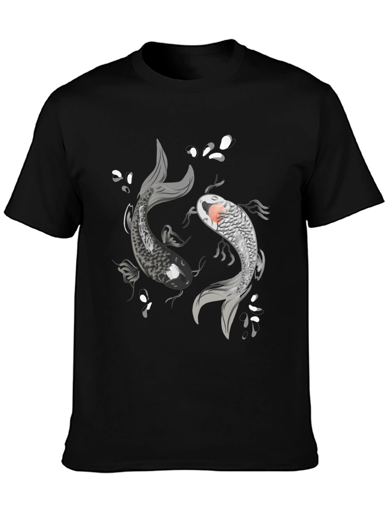 Yin Yang Koi Fish Graphic T-Shirt