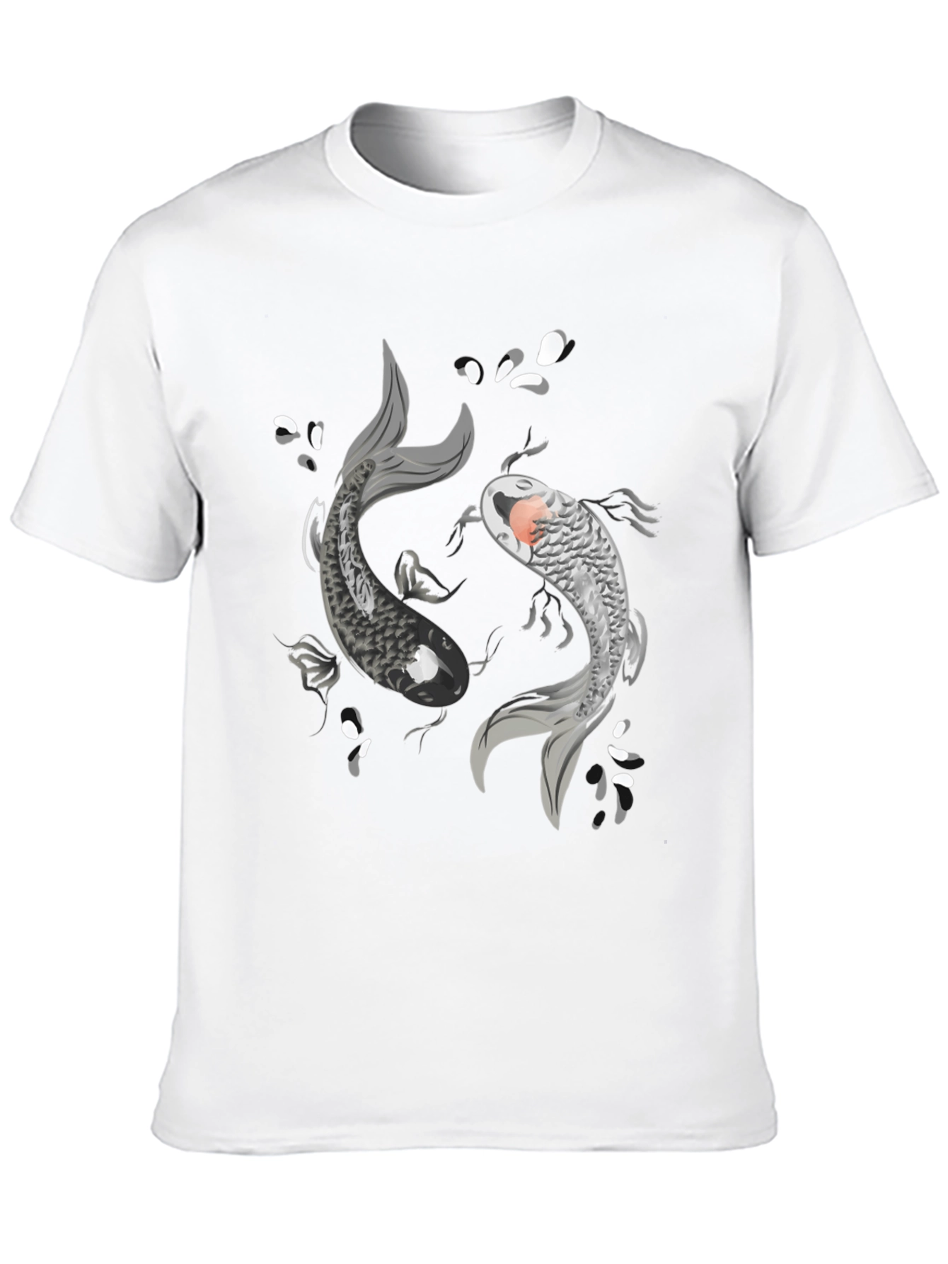 Yin Yang Koi Fish Graphic T-Shirt