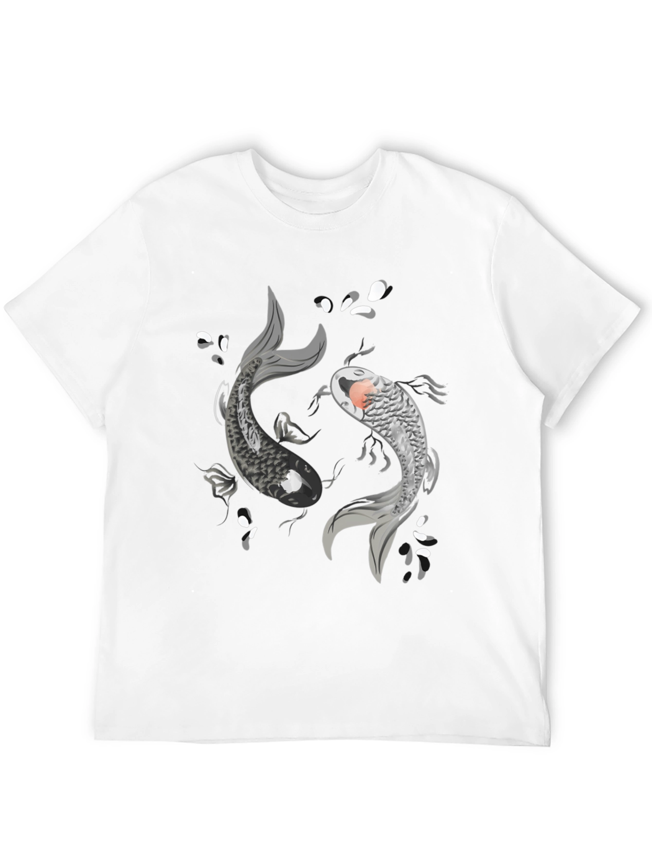 Yin Yang Koi Fish Graphic T-Shirt