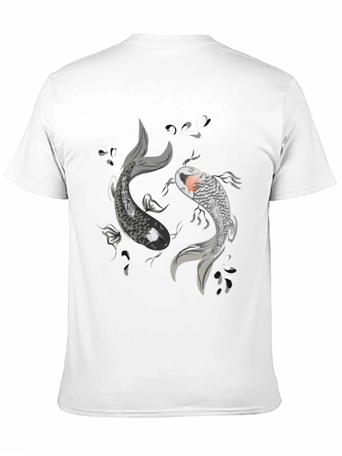 Yin Yang Koi Fish Graphic T-Shirt