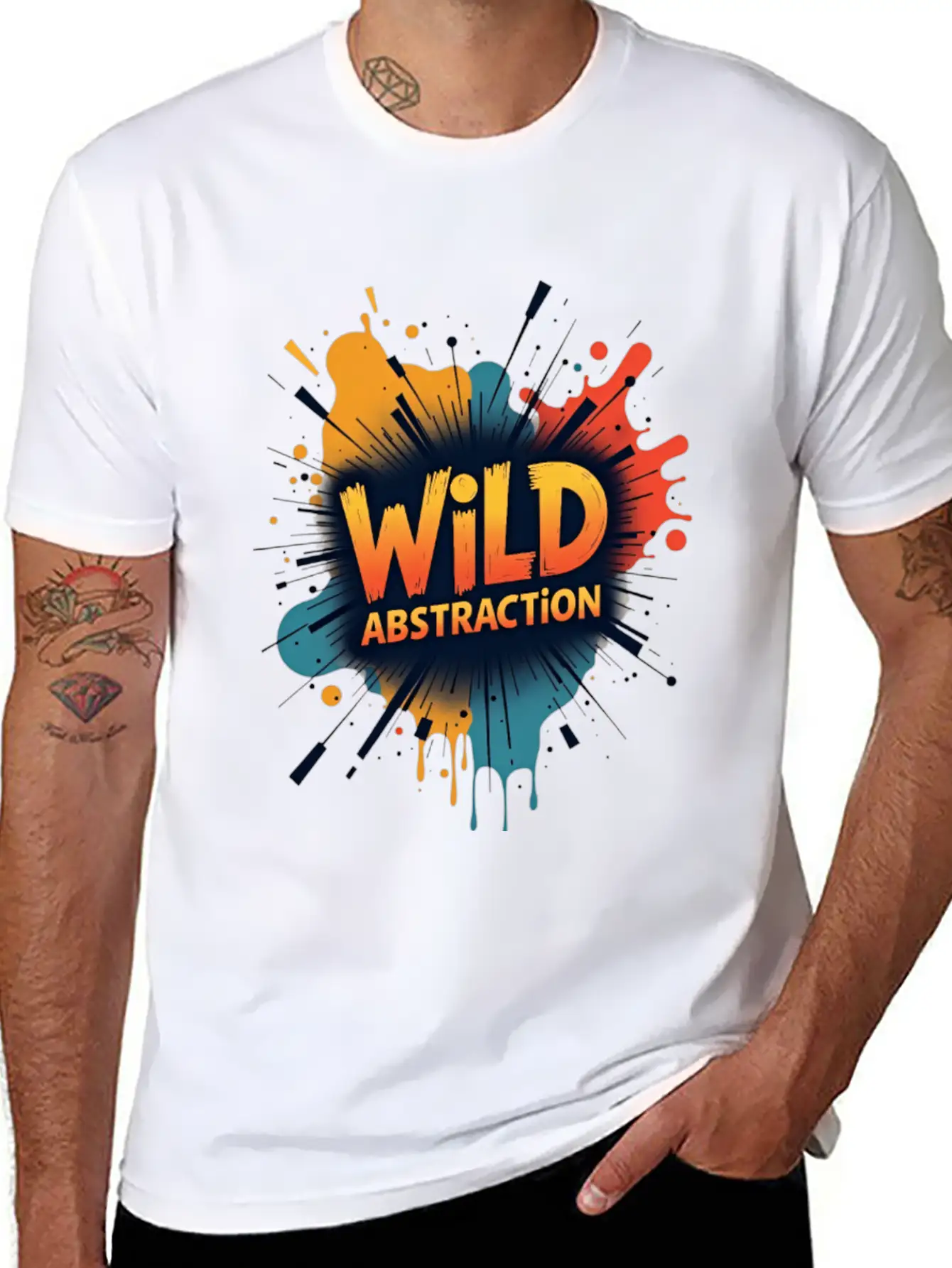 Wild Abstraction Bohemian Streetwear Casual Graphic T-Shirt – Simple And Comfortable Daily Wear