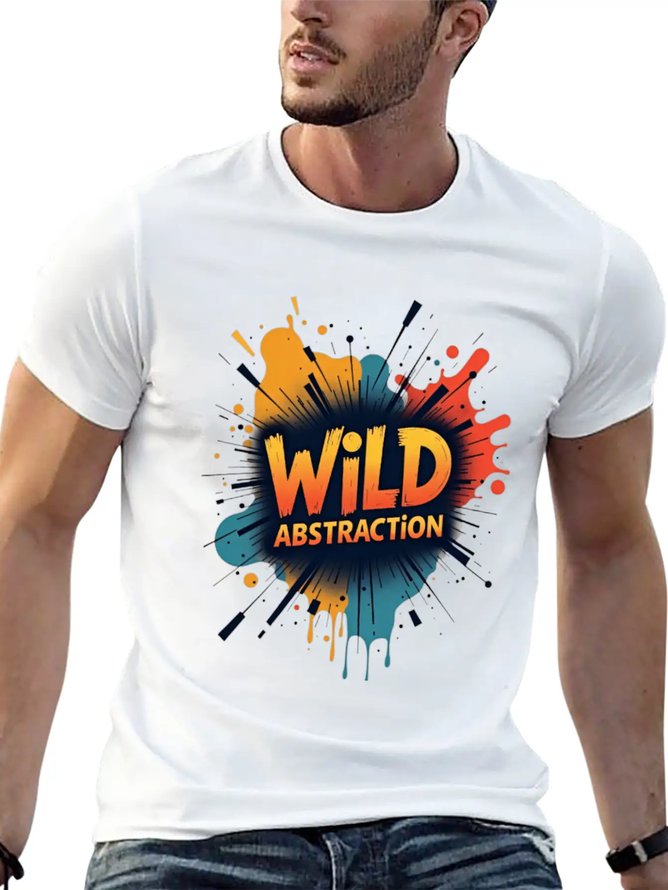 Wild Abstraction Bohemian Streetwear Casual Graphic T-Shirt – Simple And Comfortable Daily Wear