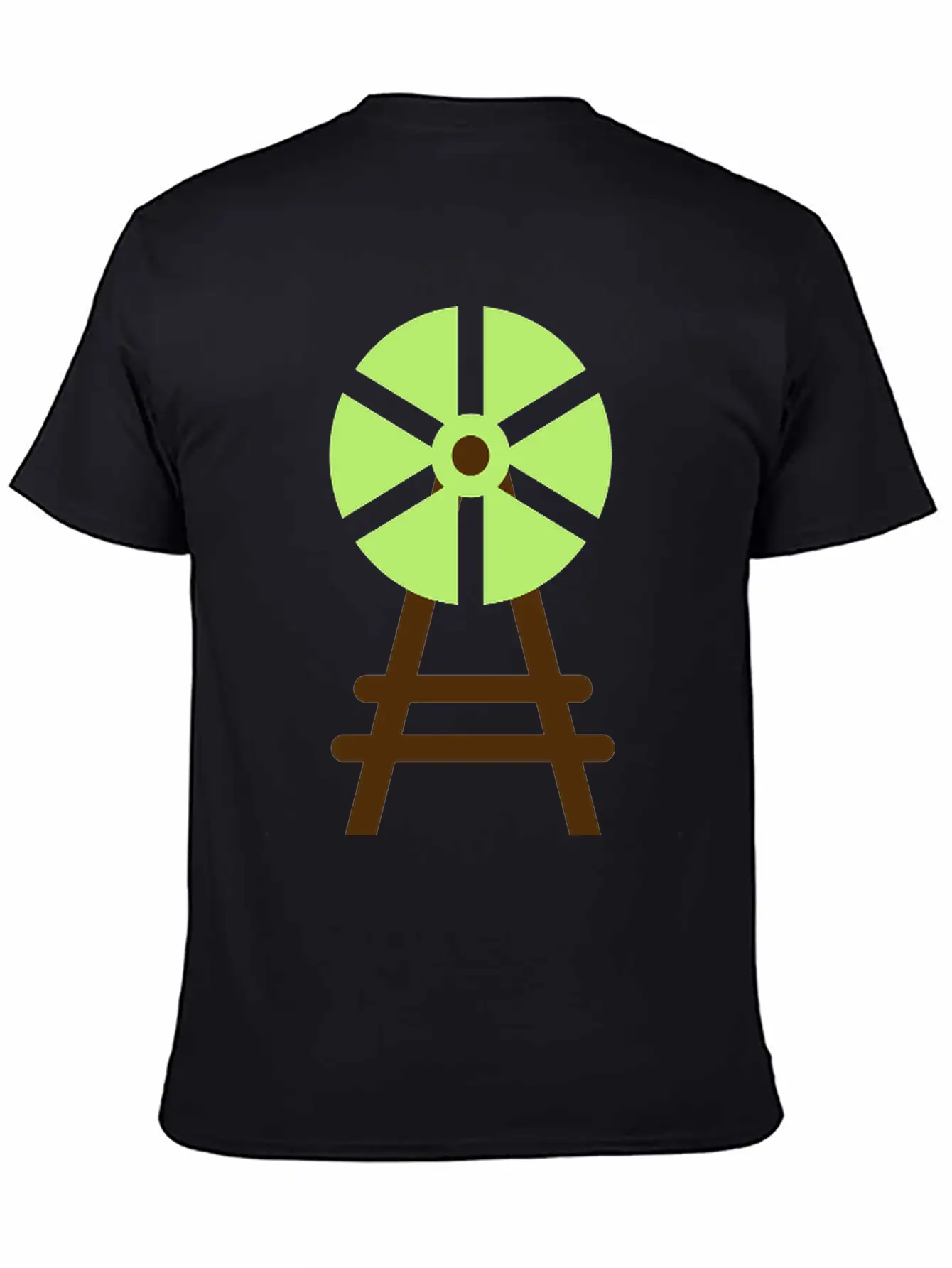 Wind Wheel Casual Graphic T-Shirt – Simple And Comfortable Daily Wear