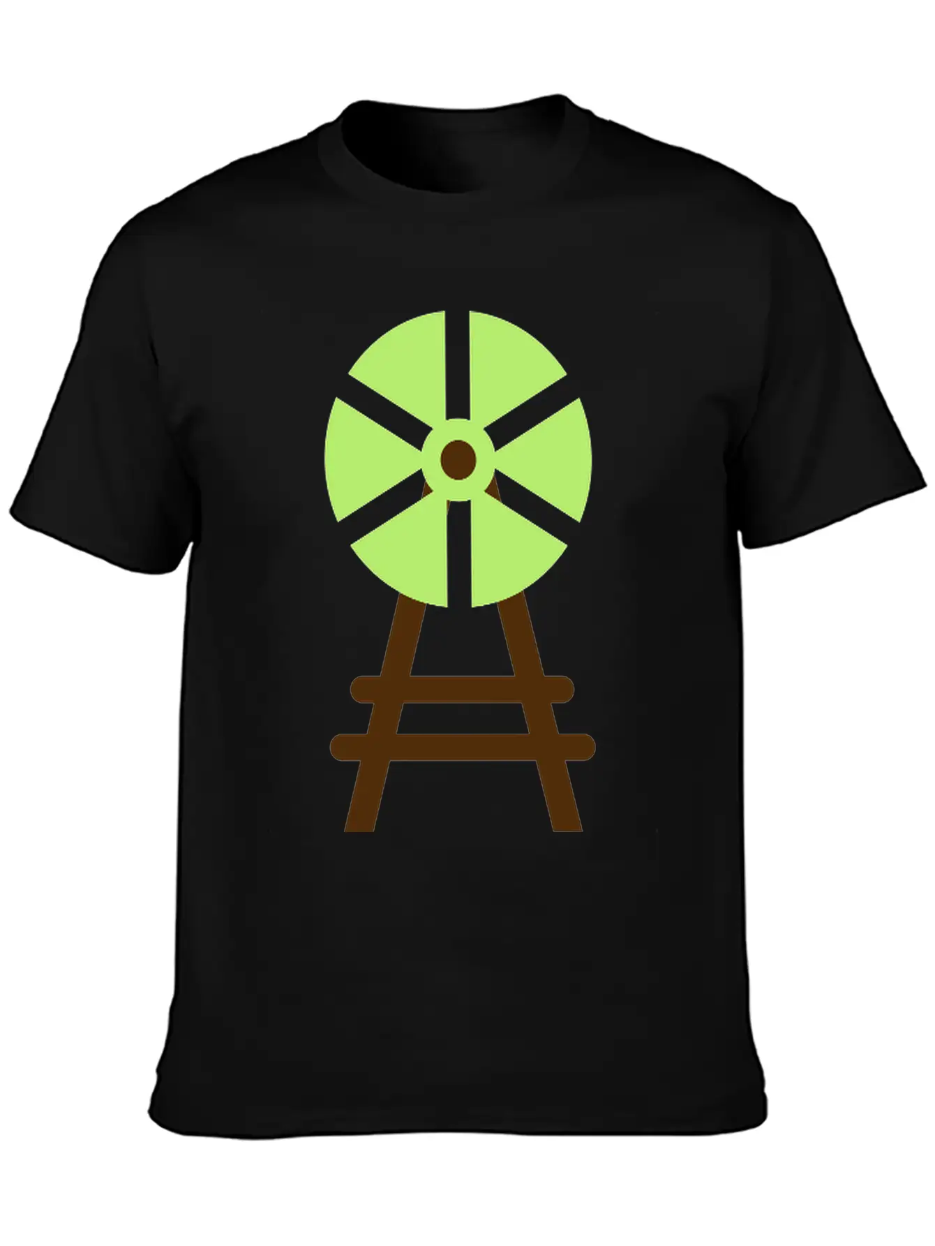 Wind Wheel Casual Graphic T-Shirt – Simple And Comfortable Daily Wear