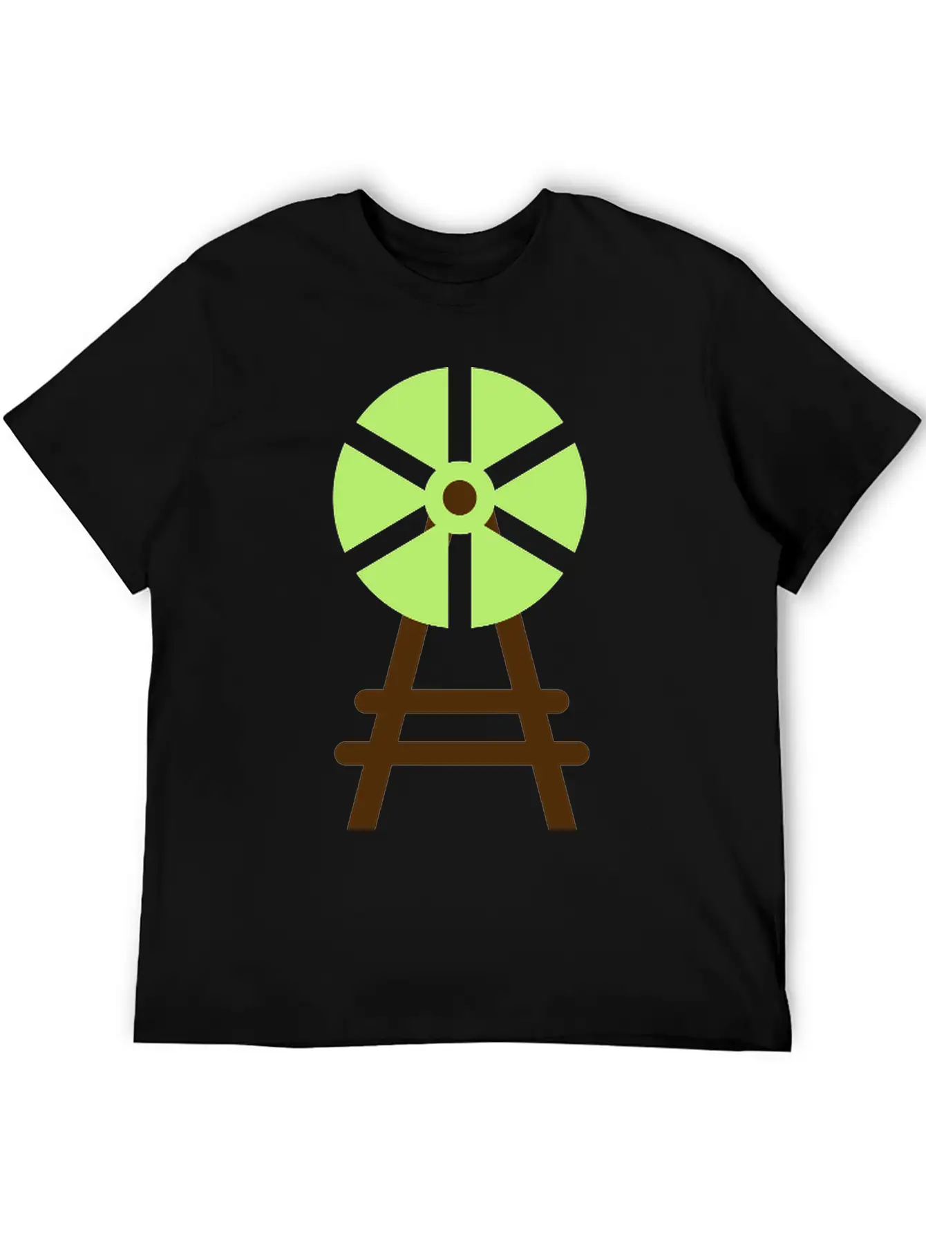 Wind Wheel Casual Graphic T-Shirt – Simple And Comfortable Daily Wear