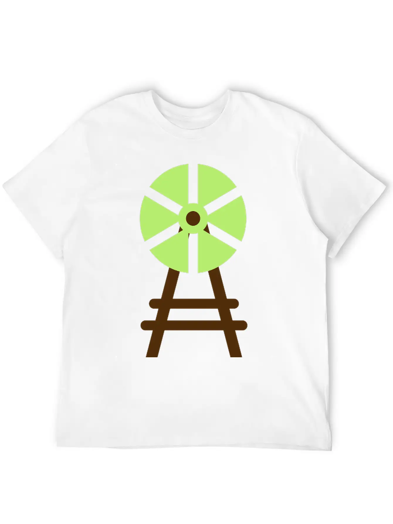 Wind Wheel Casual Graphic T-Shirt – Simple And Comfortable Daily Wear