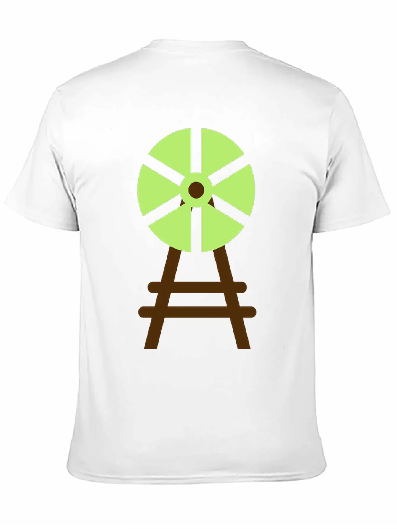 Wind Wheel Casual Graphic T-Shirt – Simple And Comfortable Daily Wear