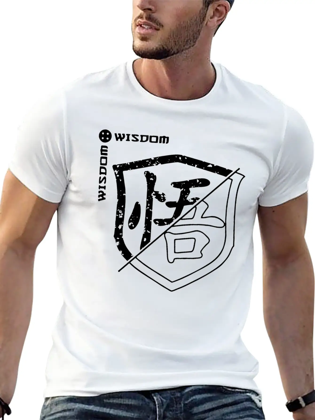 Wisdom Casual Graphic T-Shirt – Simple And Comfortable Daily Wear