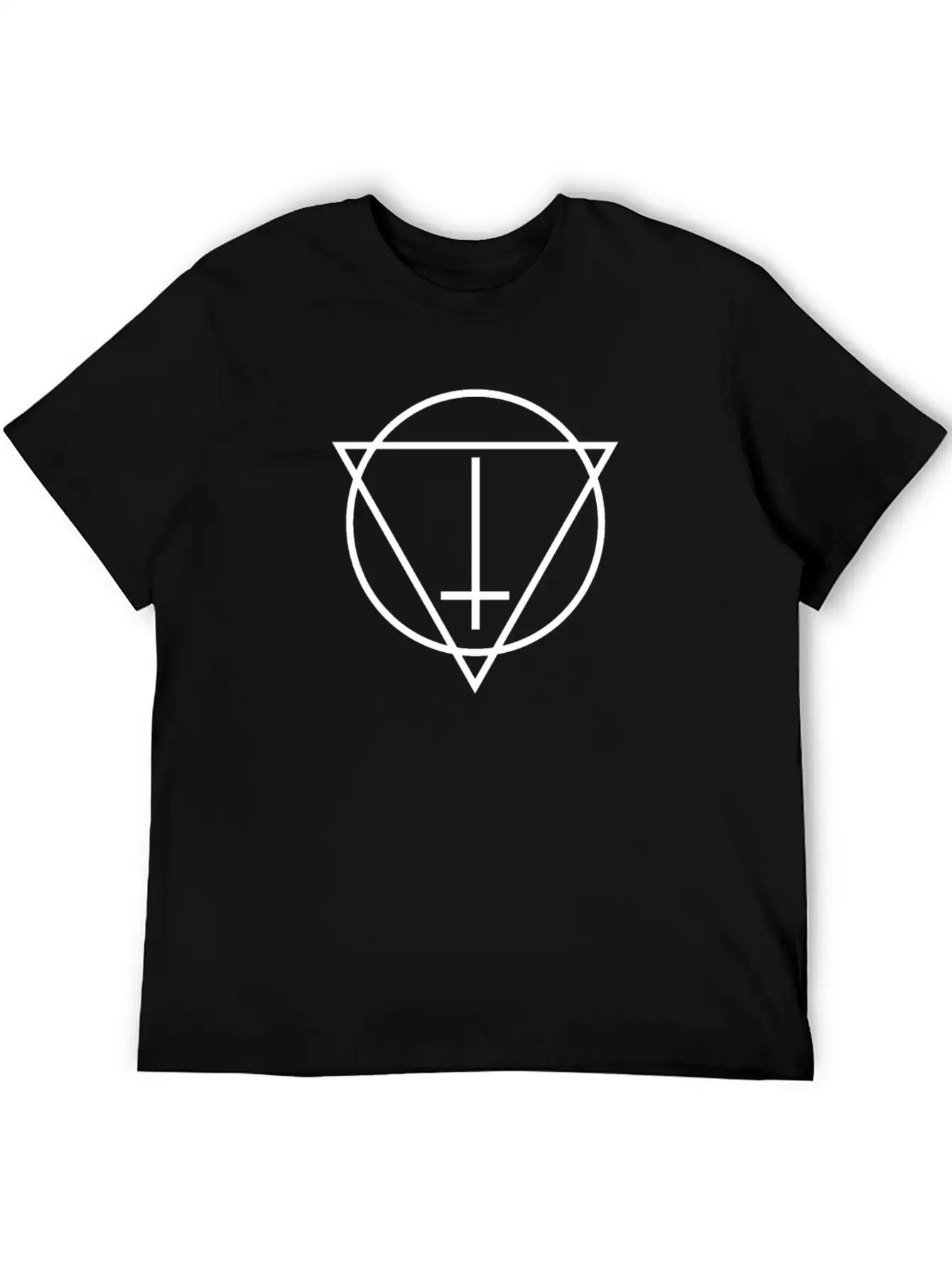 Witch House / Occult EDM Cross Casual Graphic T-Shirt – Simple And Comfortable Daily Wear