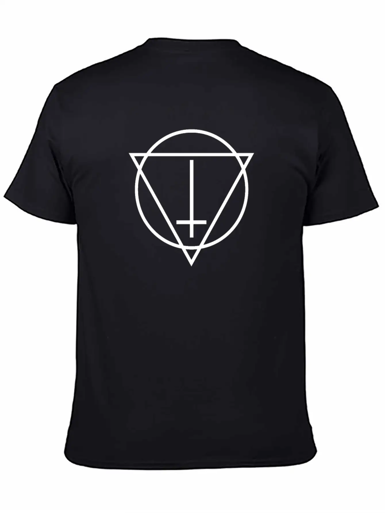 Witch House / Occult EDM Cross Casual Graphic T-Shirt – Simple And Comfortable Daily Wear