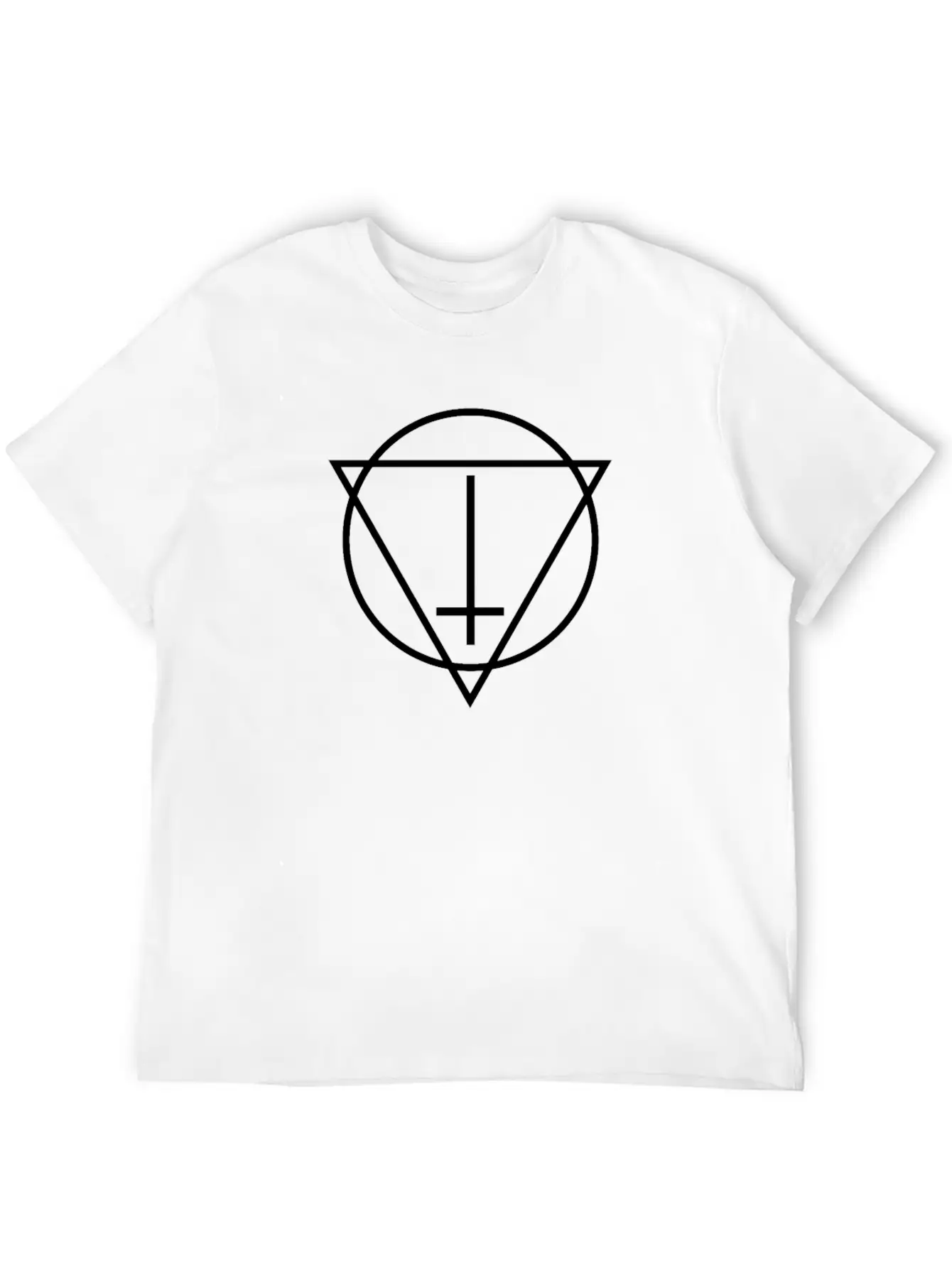 Witch House / Occult EDM Cross Casual Graphic T-Shirt – Simple And Comfortable Daily Wear