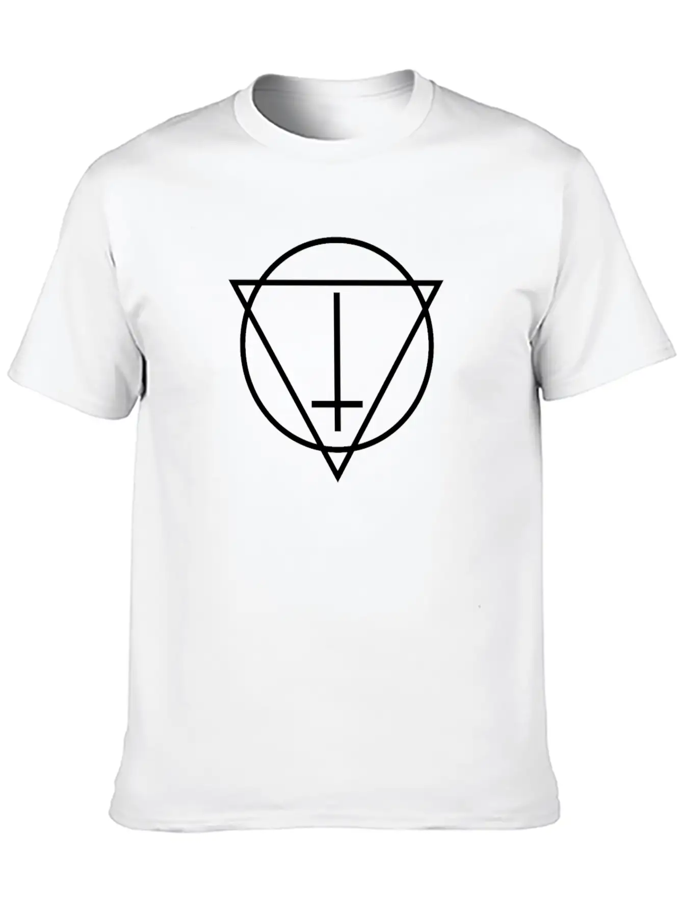 Witch House / Occult EDM Cross Casual Graphic T-Shirt – Simple And Comfortable Daily Wear