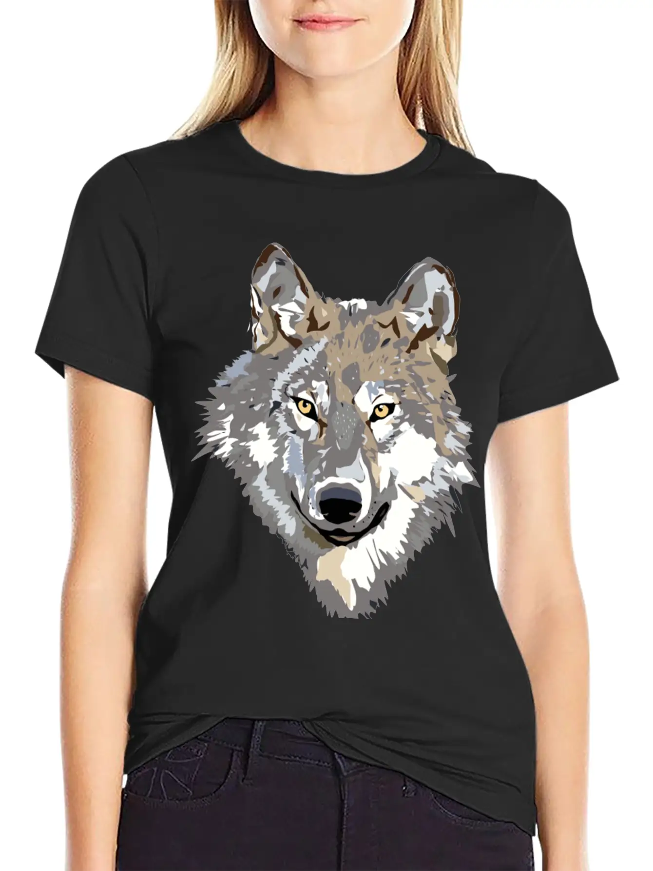 Wolf 2 Casual Graphic T-Shirt – Simple And Comfortable Daily Wear