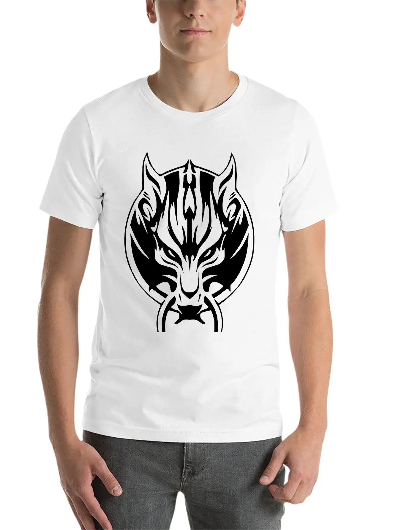 Wolf 8 Casual Graphic T-Shirt – Simple And Comfortable Daily Wear