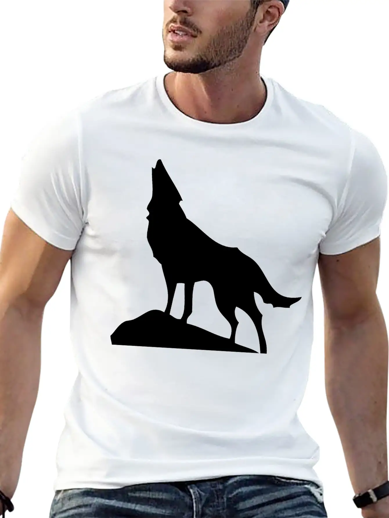 Wolf Casual Graphic T-Shirt – Simple And Comfortable Daily Wear