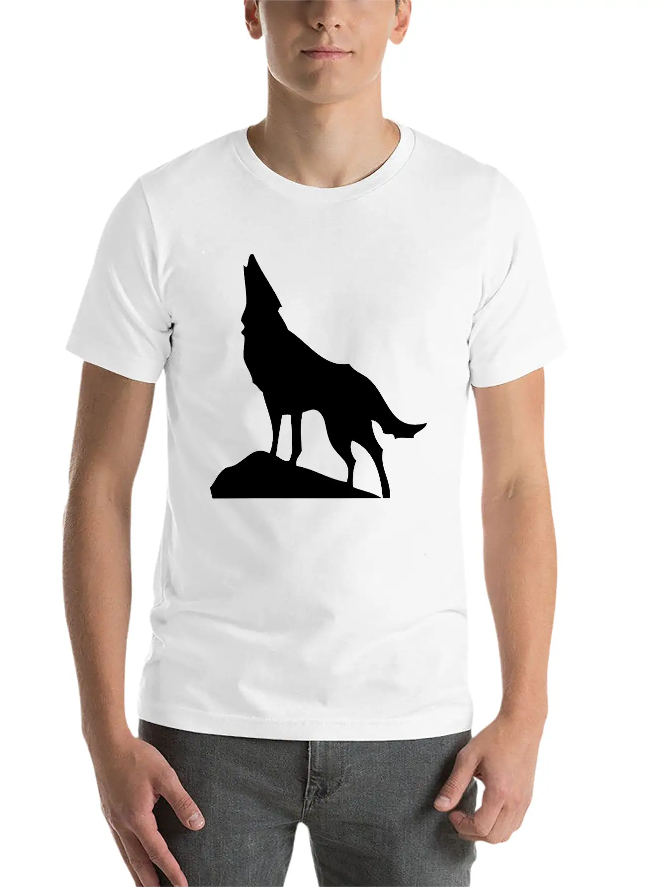 Wolf Casual Graphic T-Shirt – Simple And Comfortable Daily Wear