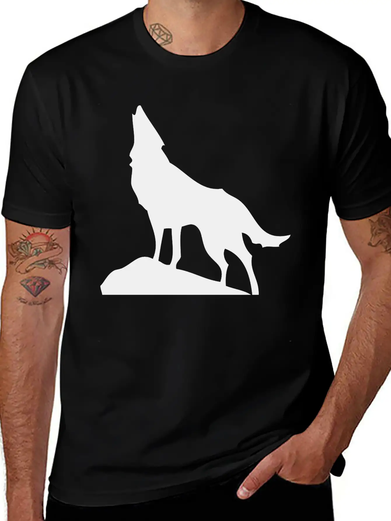 Wolf Casual Graphic T-Shirt – Simple And Comfortable Daily Wear