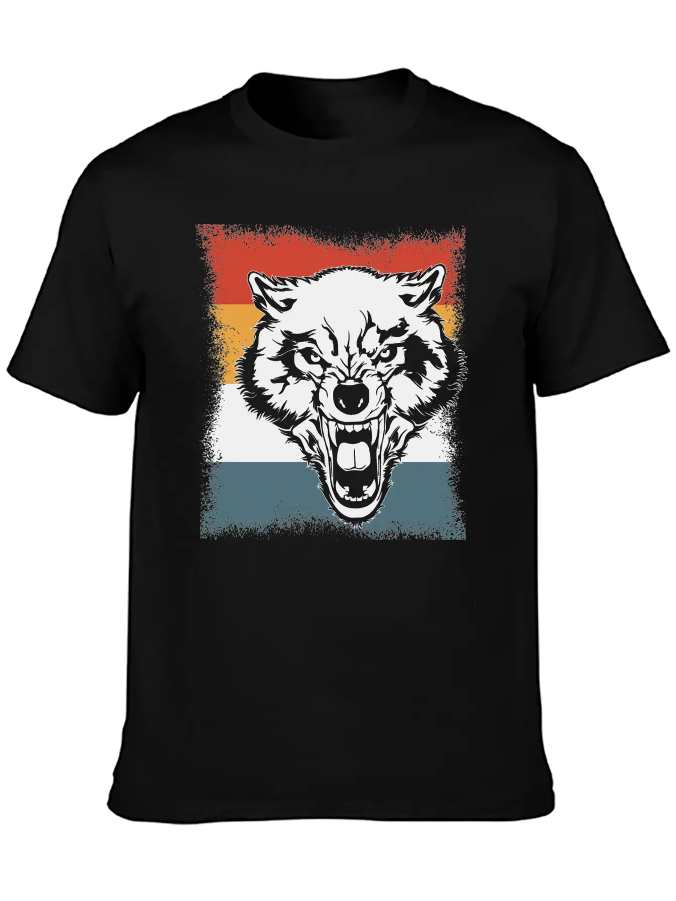 Wolf Cry Howl Gift Animal Forest Casual Graphic T-Shirt – Simple And Comfortable Daily Wear