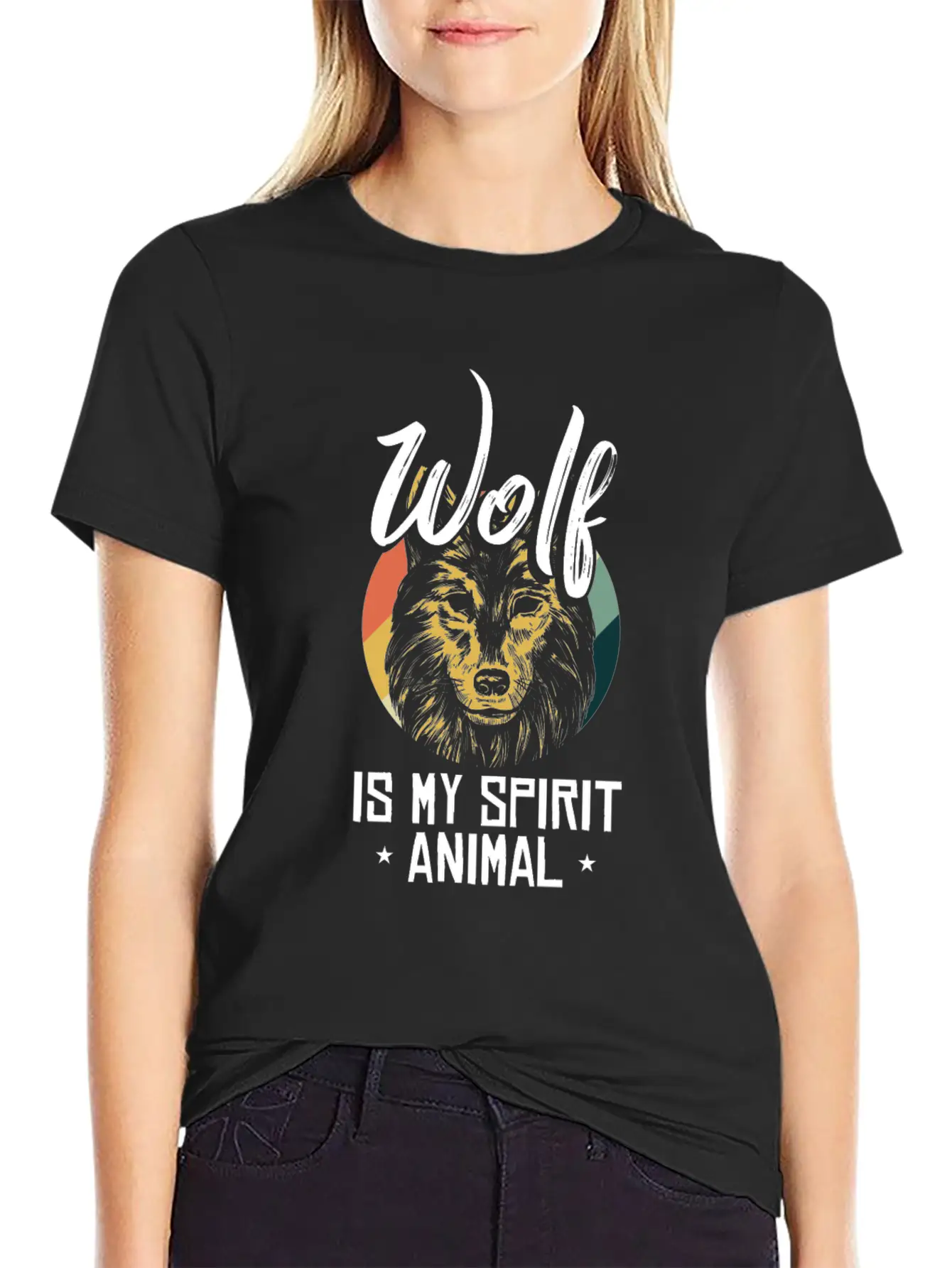 Wolf Forest Hunter Mountain Yell Gray Fang King Casual Graphic T-Shirt – Simple And Comfortable Daily Wear