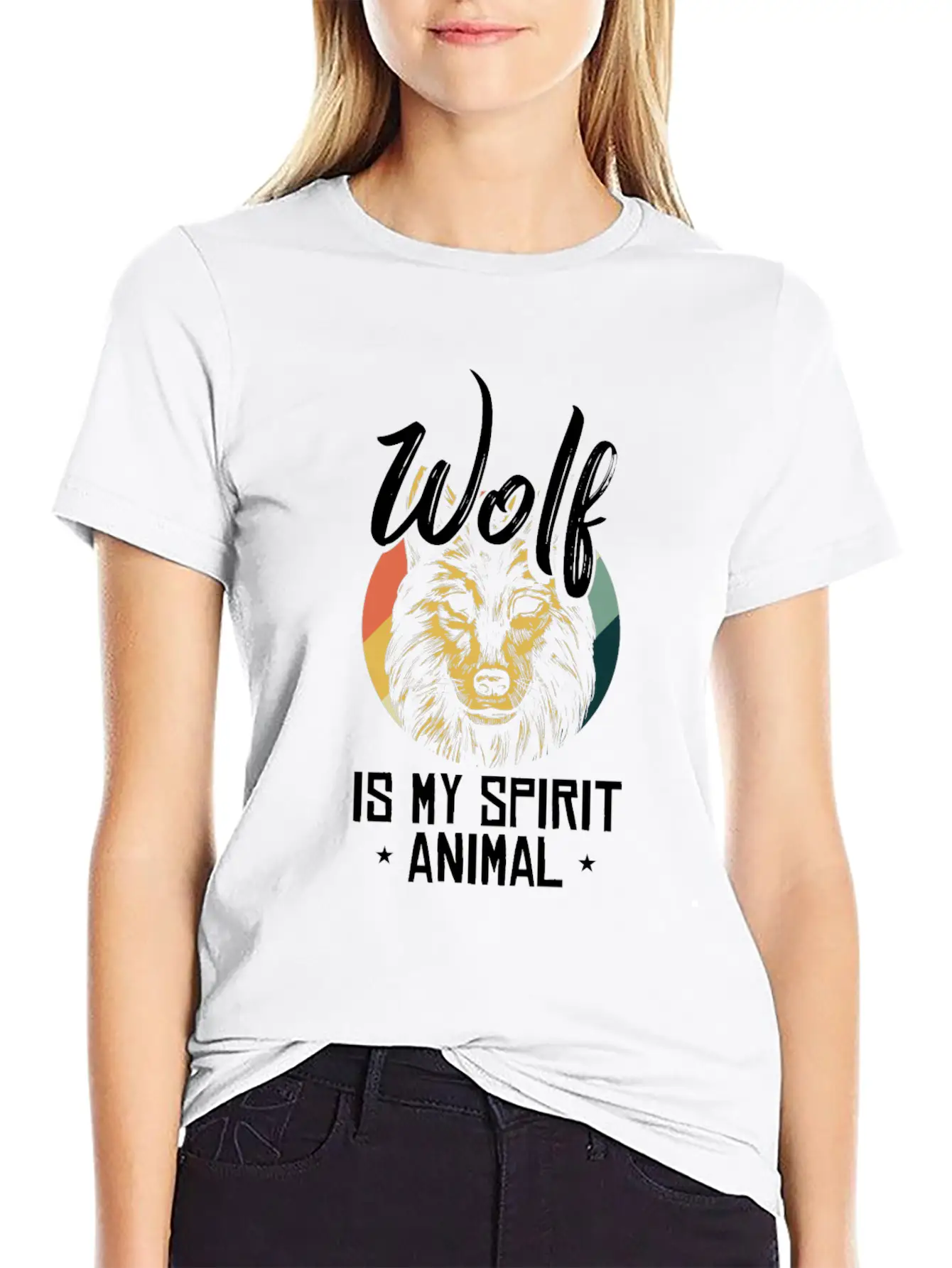 Wolf Forest Hunter Mountain Yell Gray Fang King Casual Graphic T-Shirt – Simple And Comfortable Daily Wear