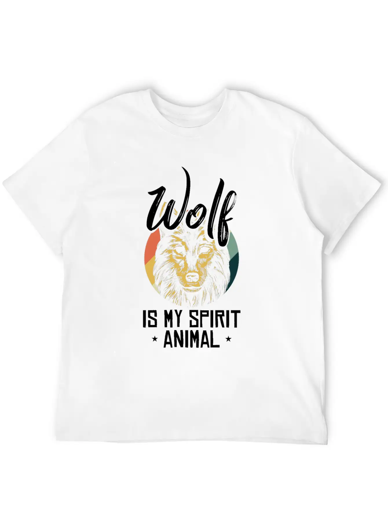 Wolf Forest Hunter Mountain Yell Gray Fang King Casual Graphic T-Shirt – Simple And Comfortable Daily Wear