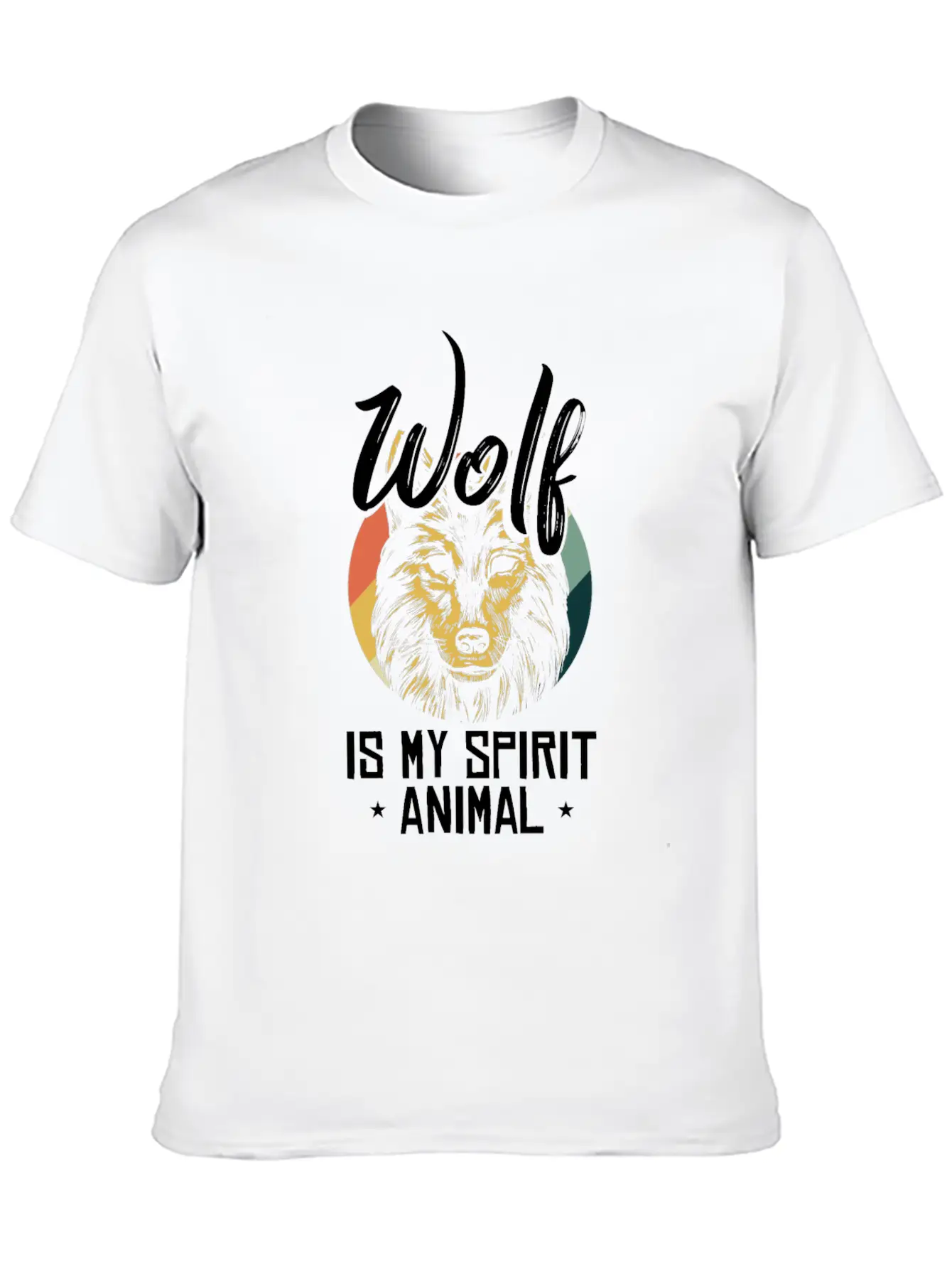 Wolf Forest Hunter Mountain Yell Gray Fang King Casual Graphic T-Shirt – Simple And Comfortable Daily Wear
