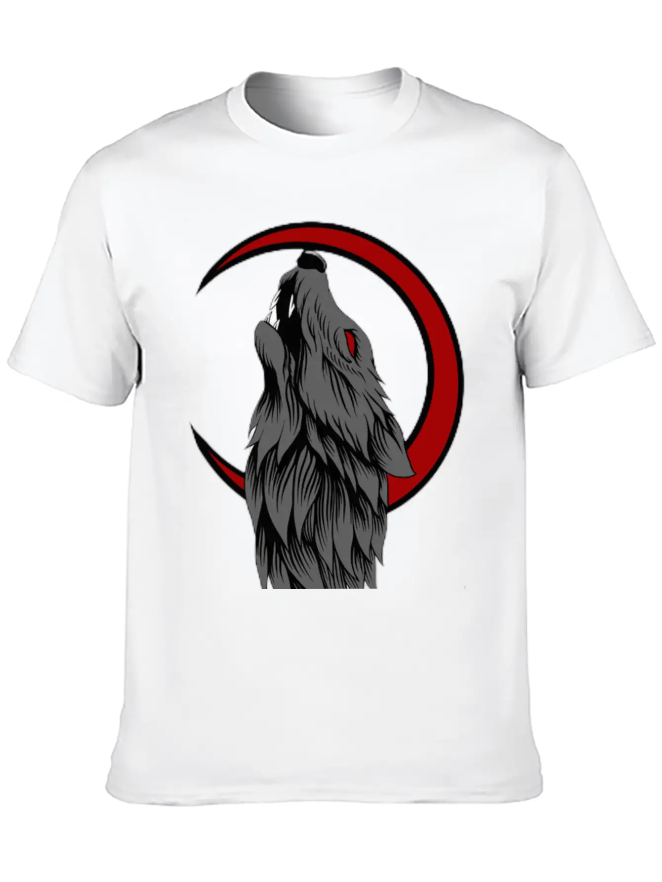 Wolf Moon Generated K86Bj3fdb Transformed Casual Graphic T-Shirt – Simple And Comfortable Daily Wear