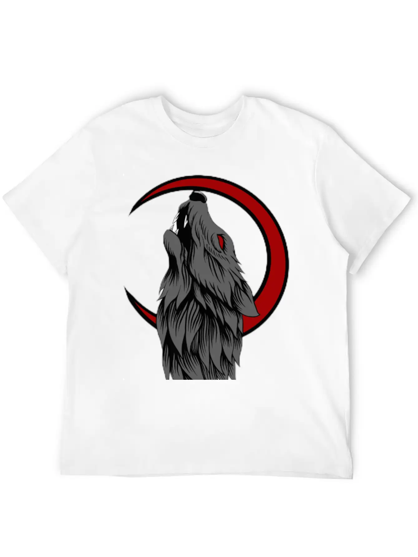 Wolf Moon Generated K86Bj3fdb Transformed Casual Graphic T-Shirt – Simple And Comfortable Daily Wear