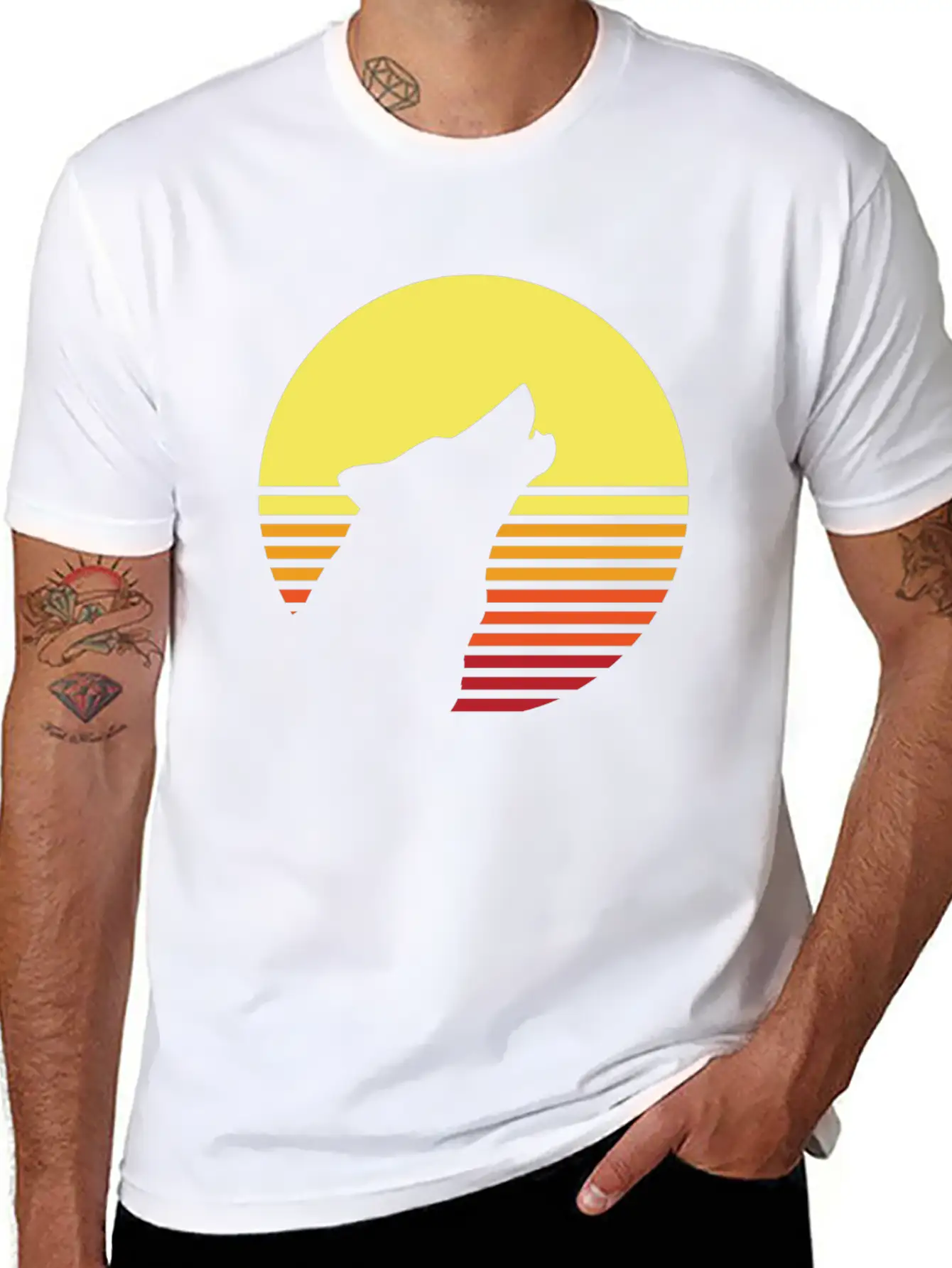 Wolf Pack Pact Claw Forest Casual Graphic T-Shirt – Simple And Comfortable Daily Wear