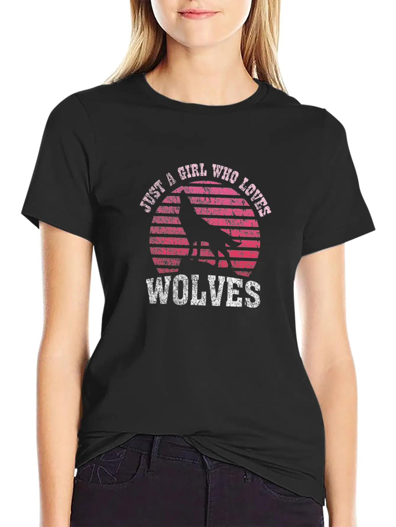 Wolf Spiritual Animal Pack Gift Casual Graphic T-Shirt – Simple And Comfortable Daily Wear