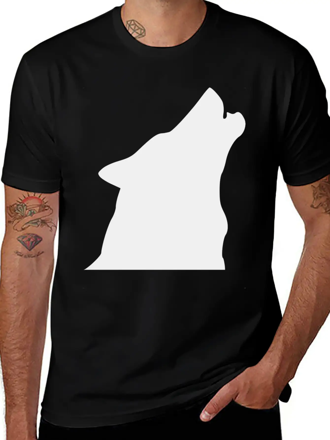 Wolf Wolfes Wolves Tribal114 Casual Graphic T-Shirt – Simple And Comfortable Daily Wear