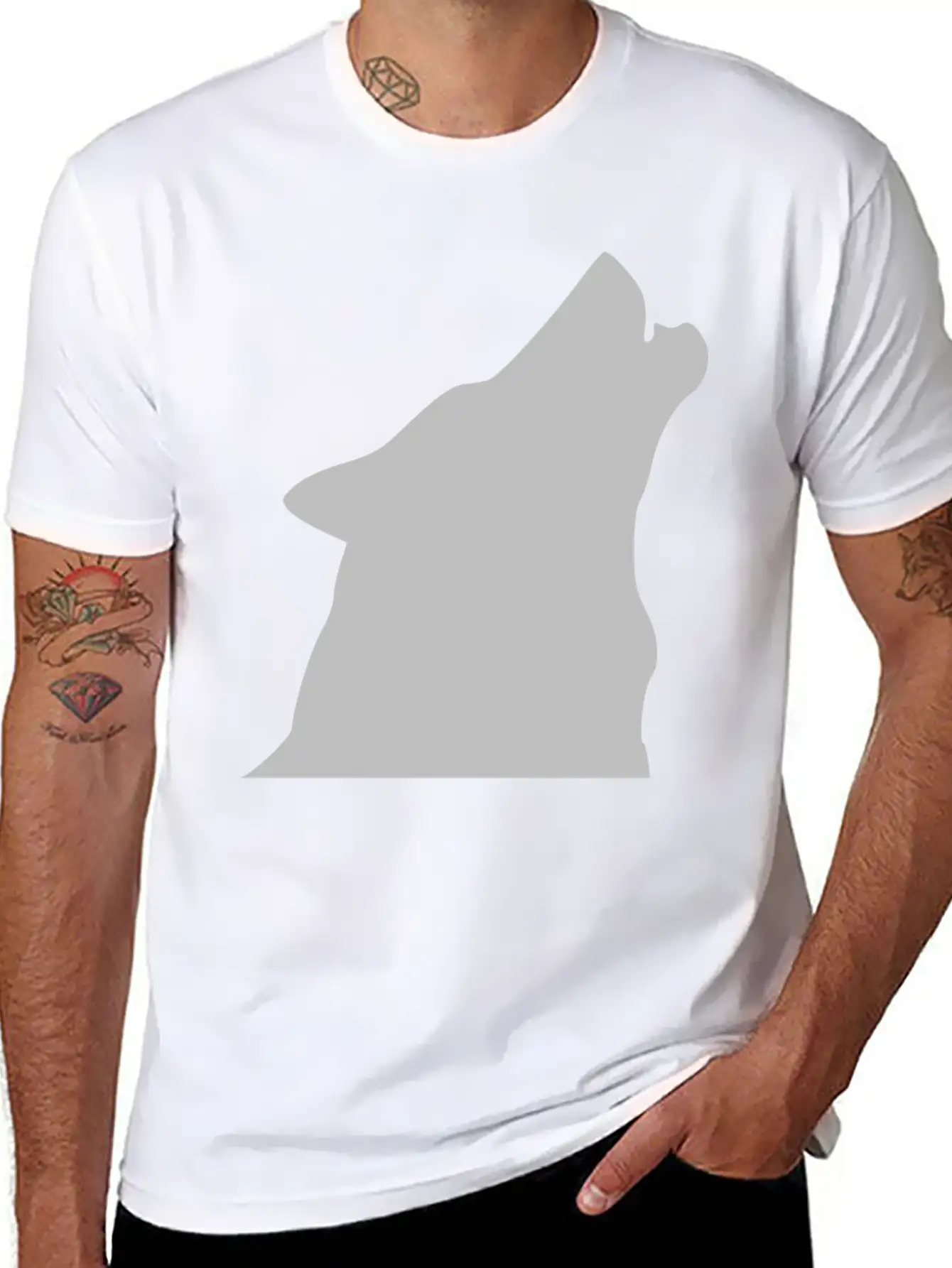Wolf Wolfes Wolves Tribal114 Casual Graphic T-Shirt – Simple And Comfortable Daily Wear