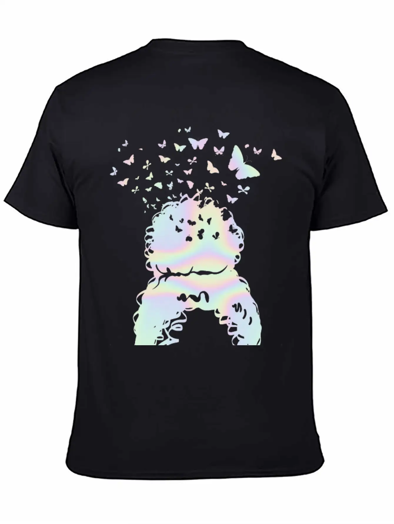 Woman Pastel Butterfly Lover Timeless Short Sleeve Tee – Comfy And Minimalist Design